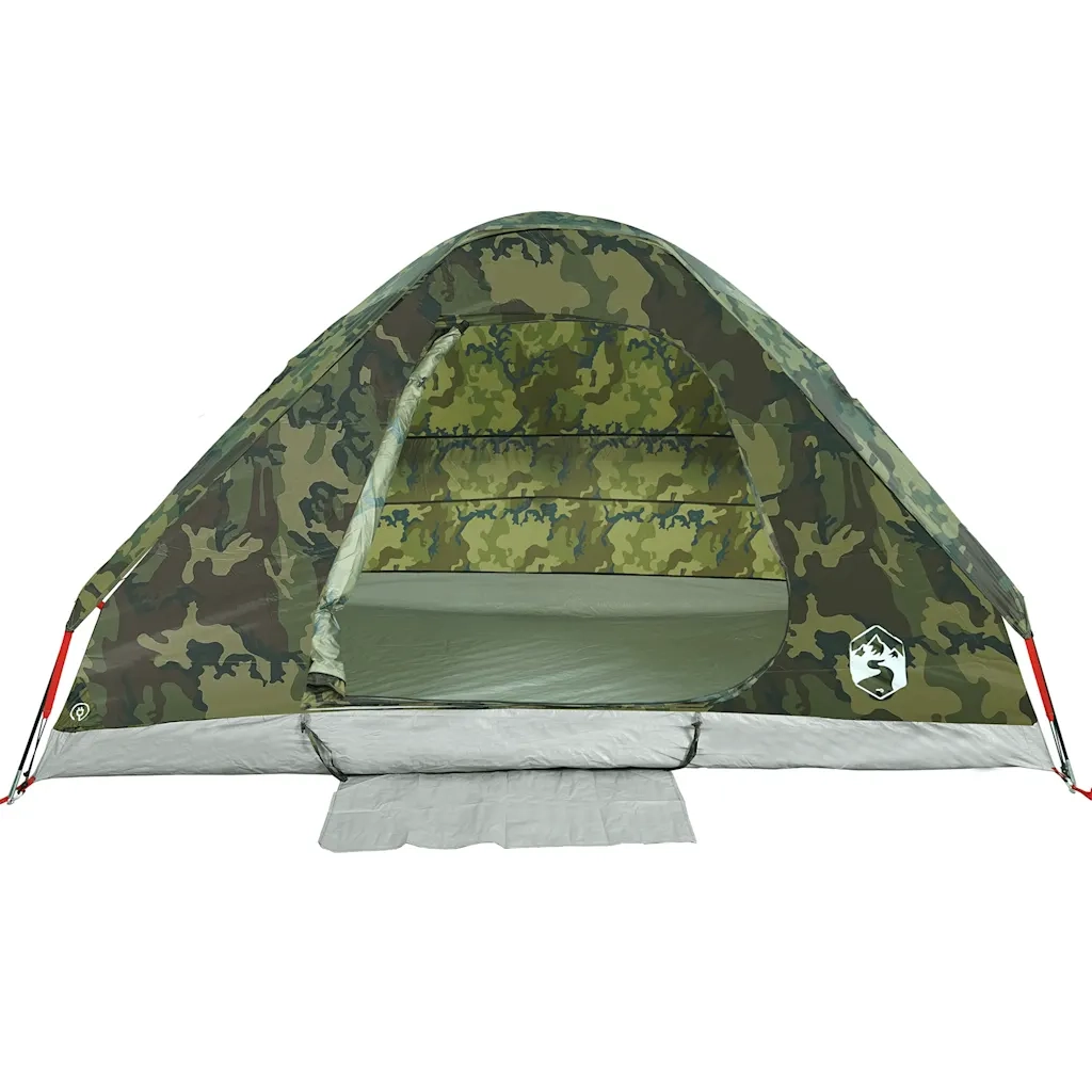 vidaXL Tenda da Campeggio a Cupola 4 Persone Mimetica Impermeabile