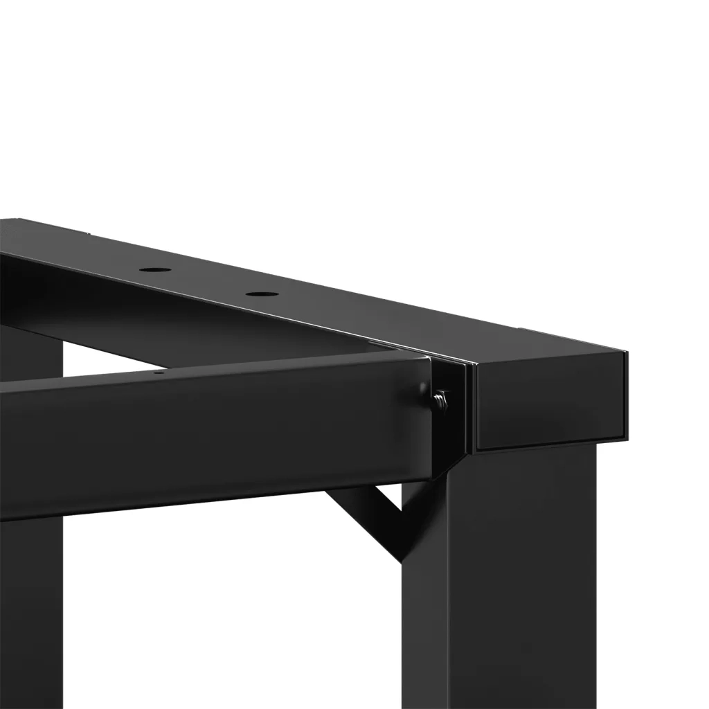 Telaio Gambe a O per Tavolino da Salotto 80x40x43 cm in Acciaio
