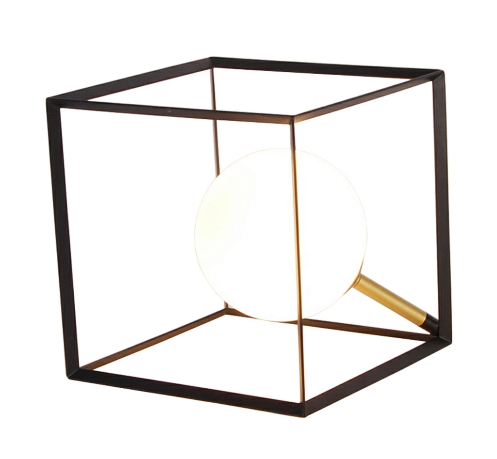 Lampada da tavolo Candellux WEERT nera/bianca G9 28W