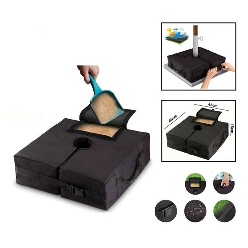 Trade Shop - Borsa Per Base Ombrellone Da Giardino Staccabile Quadrato Ampia Apertura Maniglie 020682 -