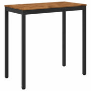 Tavolo Bar da Giardino Naturale e Nero 108,5 x 55 x 105 cm 901340