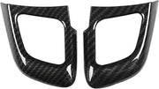 Copertura di Trim per Pomo del Volante in Fibra di Carbonio | Accessori di Interno dell'Automobile | Adatto per Land Rover Range Rover Evoque