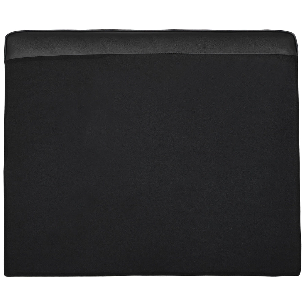 Divano in pelle nera a 3 posti con gambe in metallo con schienale imbottito e minimalista moderno