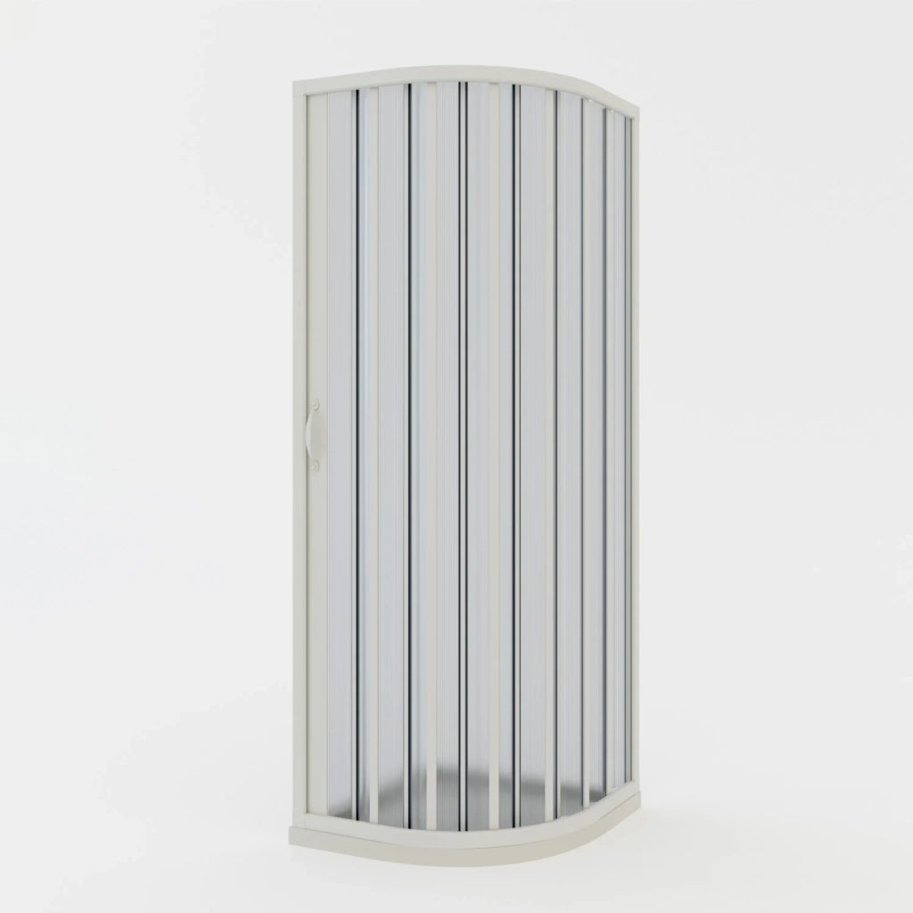 Box doccia a soffietto in PVC 90x90 cm H 185 mod. Loto con apertura laterale