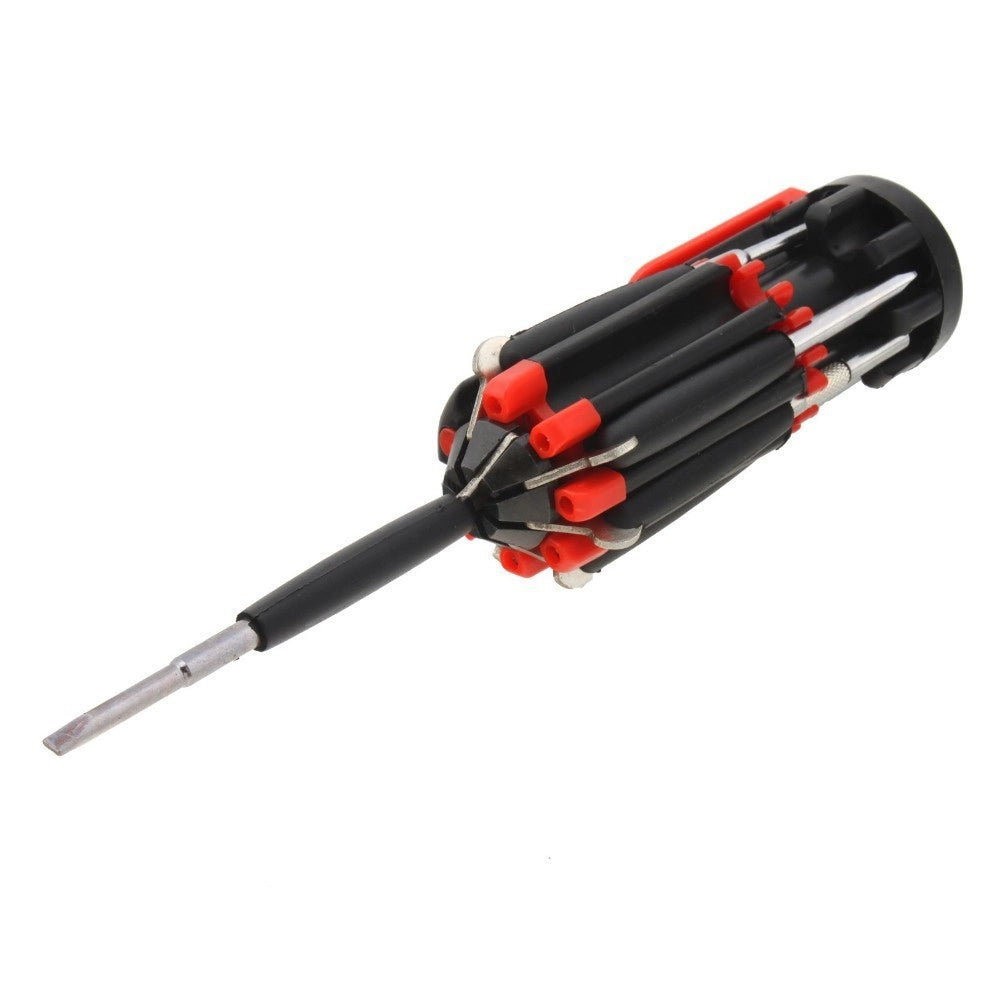 Trade Shop - Giravite Cacciavite 8in1 A 6 Led Multifunzione Torcia Multiuso Luci Cacciaviti -