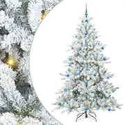 Albero di Natale | Decorazioni natalizie Artificiale con Rami Pieghevoli Bianco 210 cm