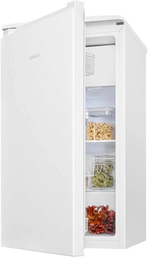 Frigorifero con Congelatore Piccolo 91 Litri - 2 Scomparti e Comparto Verdura Scomparto Porta Interchangeabile 0 a 8 °C Mini Fornitore di Gelato Minibar Silenzioso Bianco