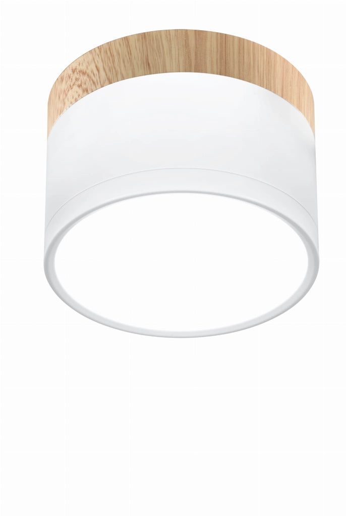 Spot soffitto Candellux TUBA LED 9W 4000K bianco/legno