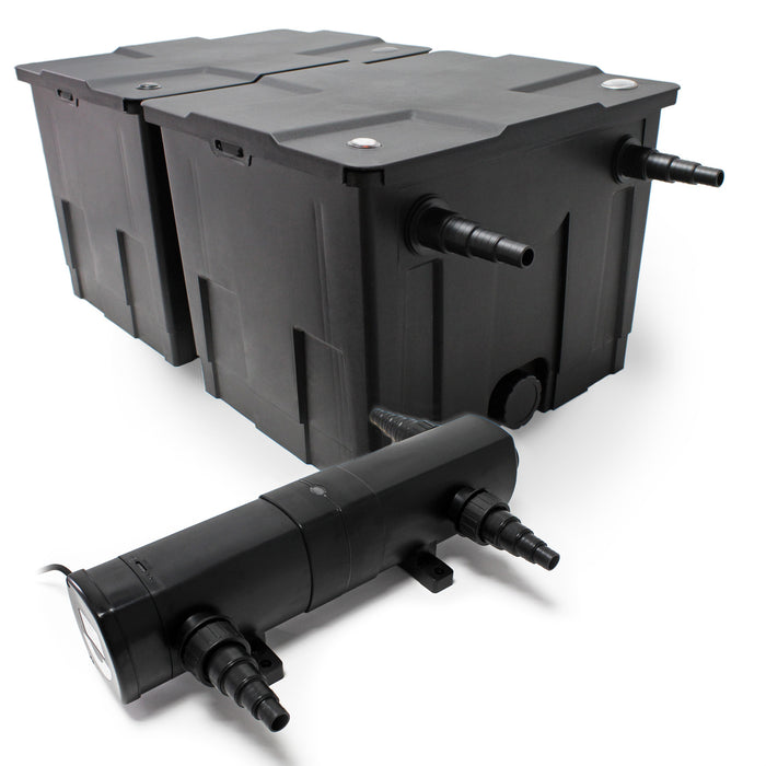 Set per laghetti filtro biologico 60000l chiarificatore UVC 18W