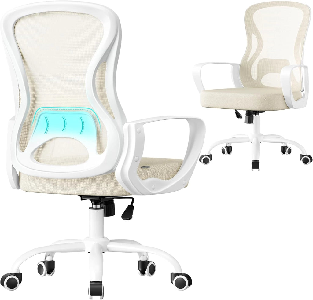 SONGMICS Sedia Ergonomica da Ufficio, Sedia Computer, Tessuto Rete a Doppio Strato, Braccioli Sollevabili, Supporto Lombare Adattabile, Poggiatesta Regolabile, per Studio, Nero Inchiostro OBN041B01