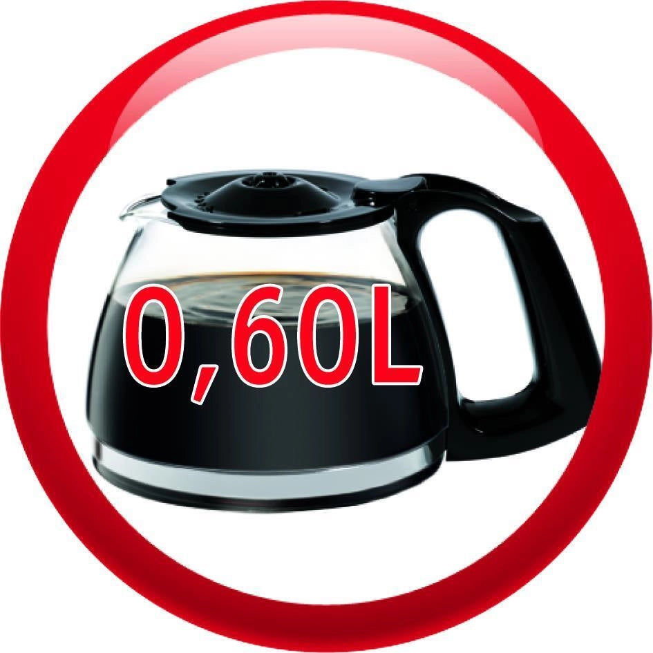 Moulinex FG1528 Principio Macchina da caffe' Americano 0.6 L 600 W 6 Tazze Antigoccia Mantieni Caldo colore Nero