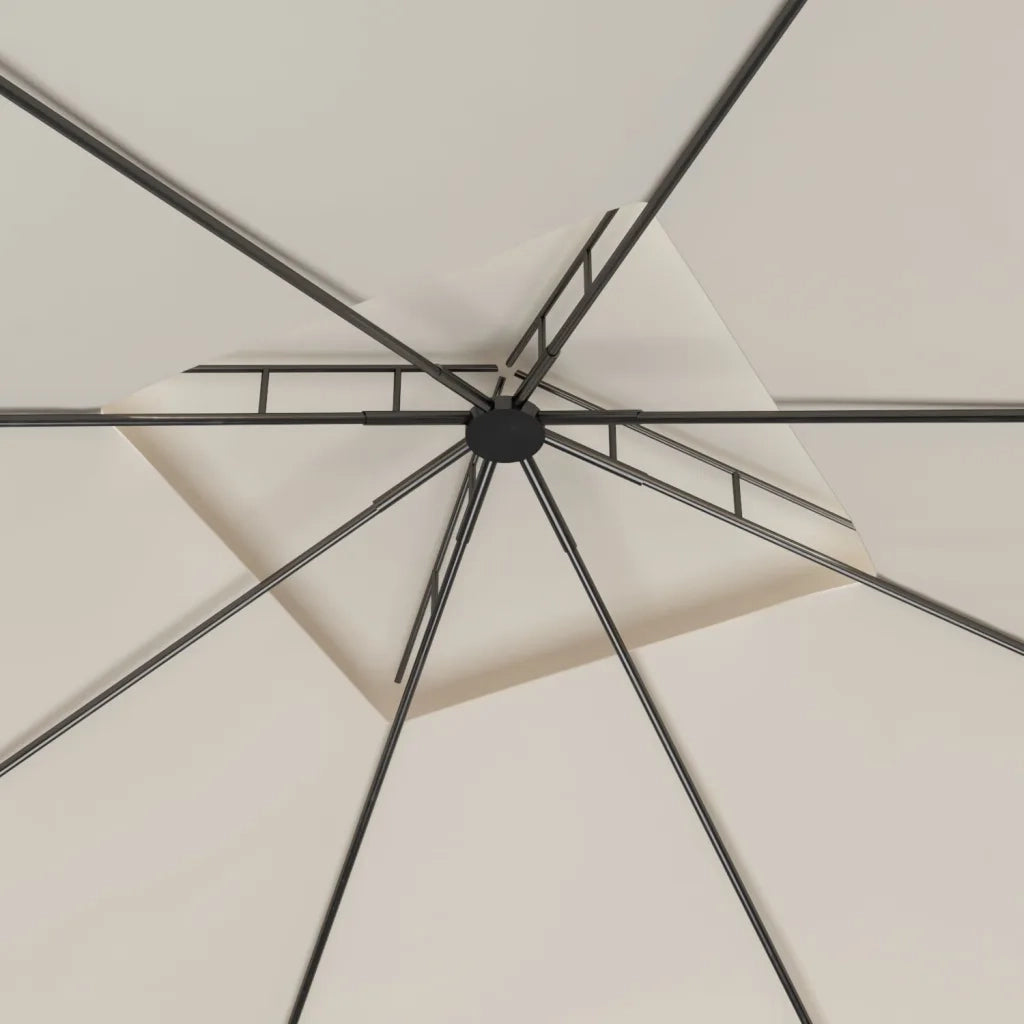 Gazebo 3x3x2,7 m Crema 160 g/m² 313912