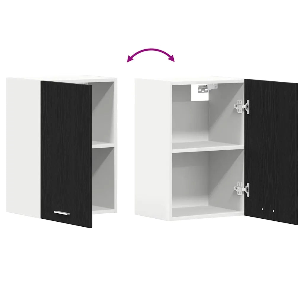 Pensile pensile Rovere Nero 40x31x60 cm in Legno Multistrato 863141