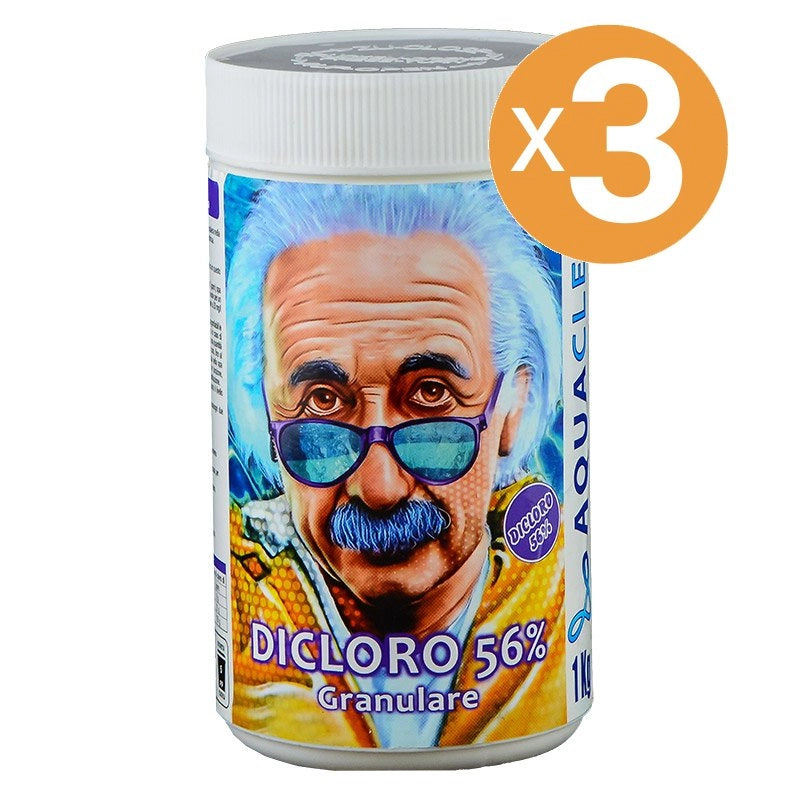 Dicloro Granulare 56% Diidrato, 3 Confezioni Da 1 Kg
