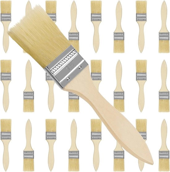 Set di pennelli per verniciare - Adatto per diversi lavori di manutenzione - 24 pezzi - 38,1mm