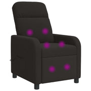 Poltrona Massaggiante Nero Bouclé 42034955