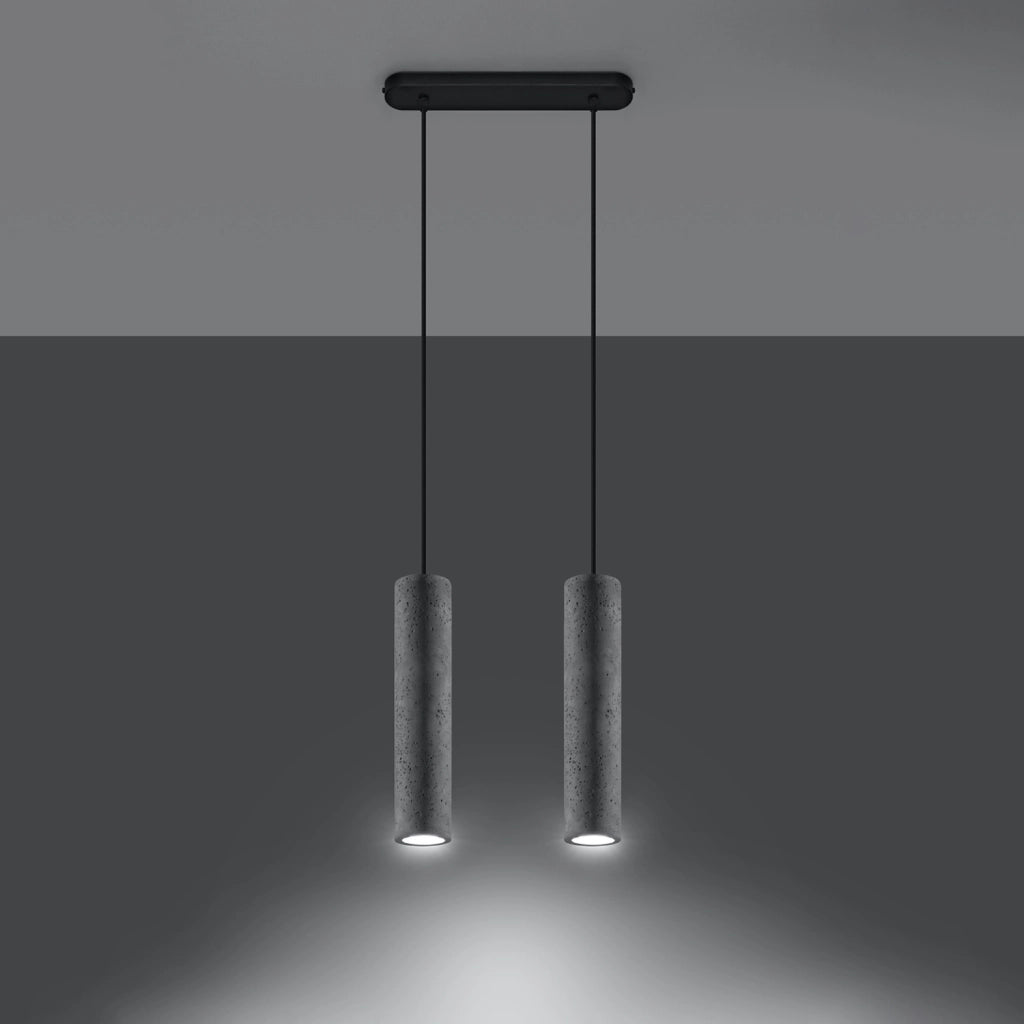 Lampada sospesa in cemento DANTEO 2, 2xGU10 Pure Lume