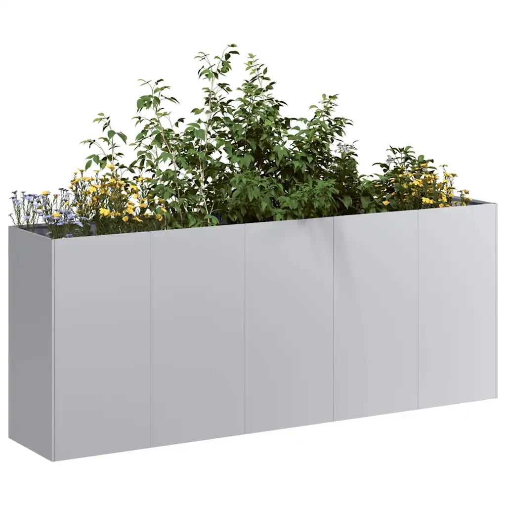 Fioriera 200x40x80 cm in Acciaio Zincato 860729