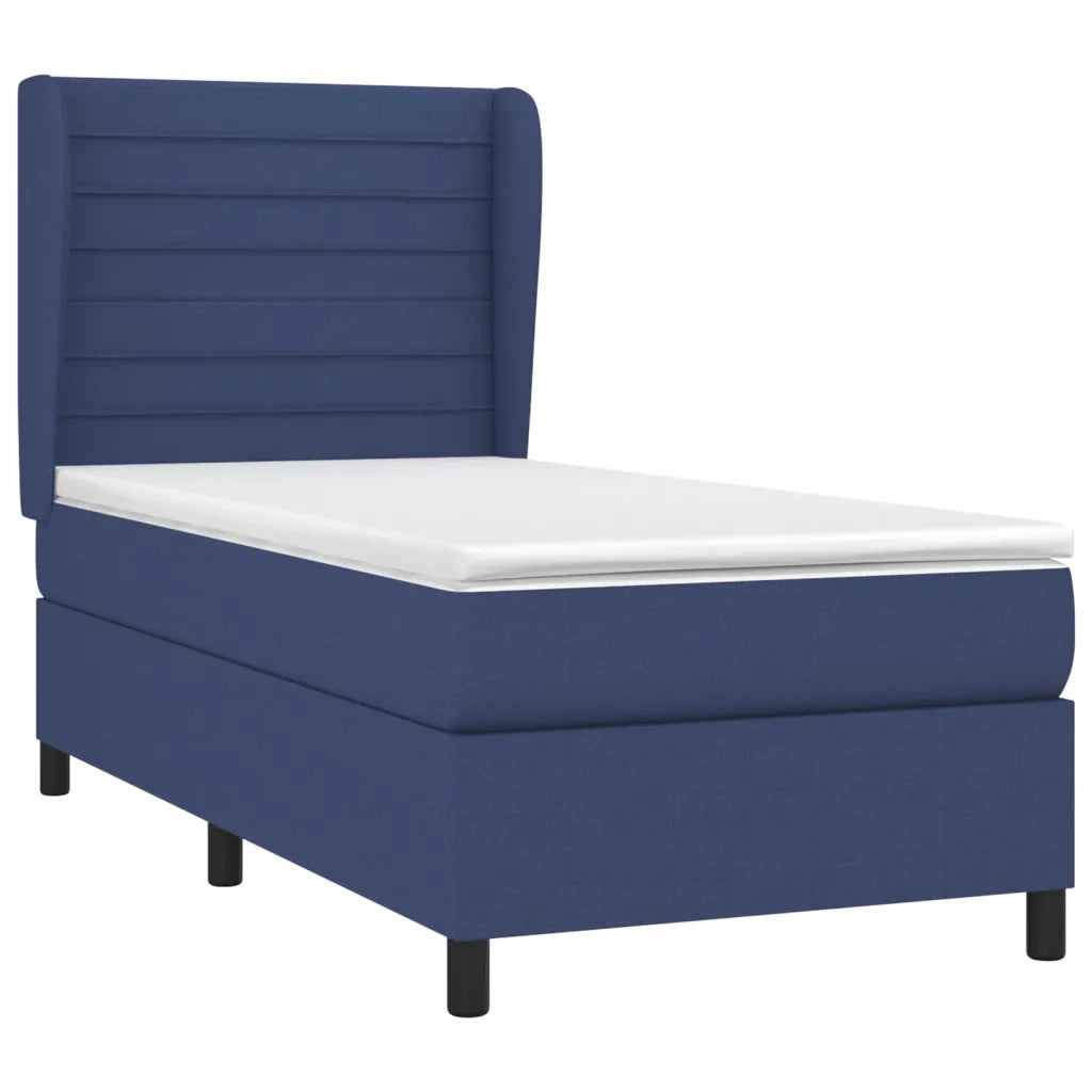 Giroletto a Molle con Materasso Blu 90x190 cm in Tessuto 3128011