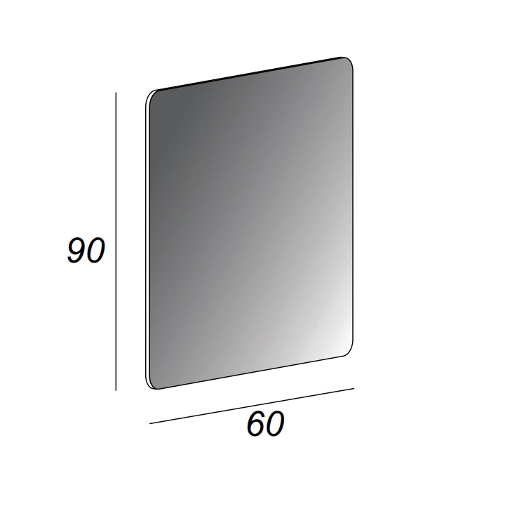 Specchio filo lucido Made in Italy 54047