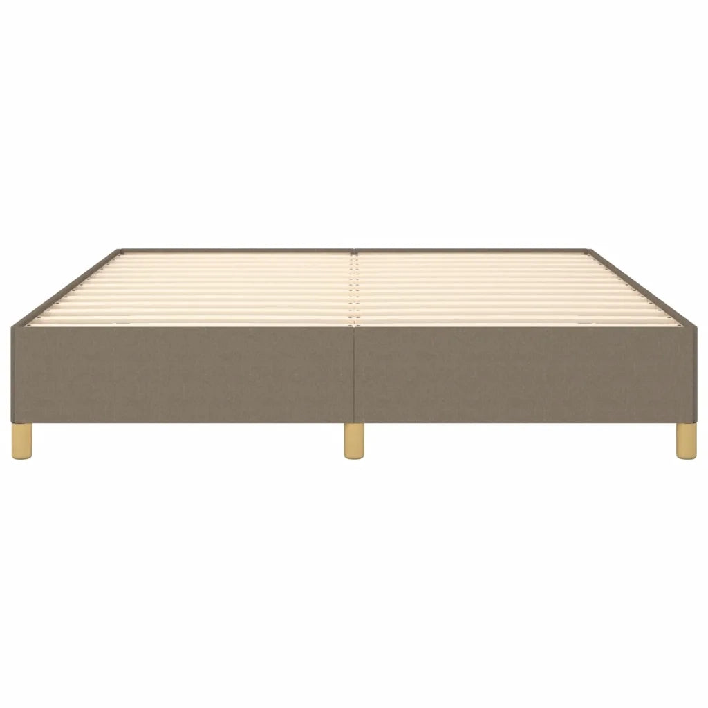 Struttura Letto a Rete a Molle-Giroletto Tortora 160x200 cm in Tessuto 362722