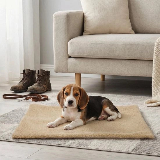Pantaloni di felpa autoisciabili per animali domestici - 66 x 48 cm - Antiscivolo - Senza elettricità - Ideali per animali da compagnia - Calore confortevole e sicuro