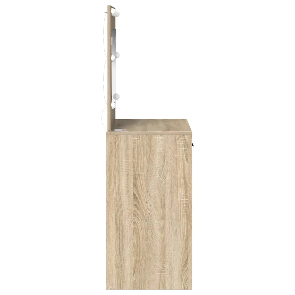 Tavolo da Trucco con cassetto Rovere Sonoma 78,5 x 41 x 135 cm 865030