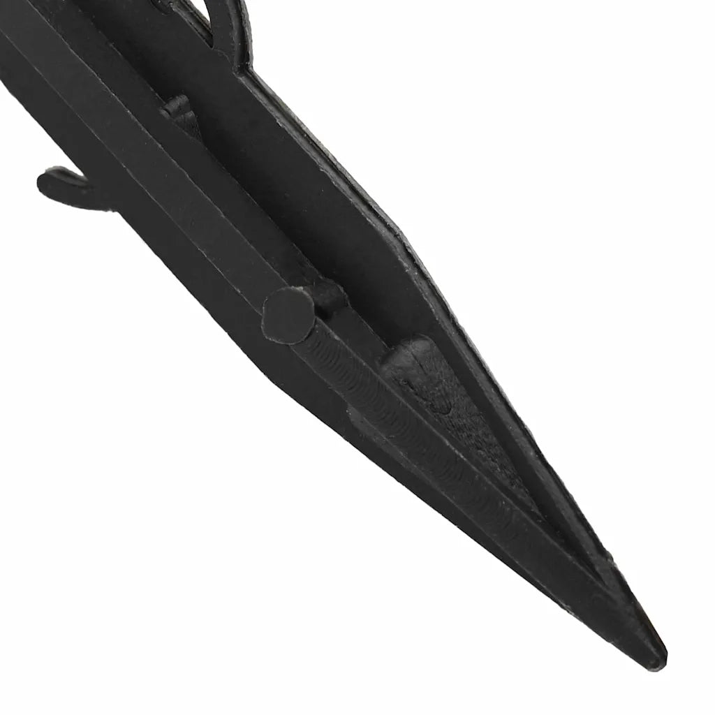 Picchetti da terra 100 pz Nero ?3 x 11 cm Plastica CFW3927726