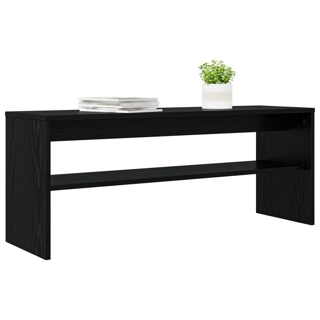 Mobile TV Rovere Nero 100 x 30 x 40 cm Legno multistrato 8000333