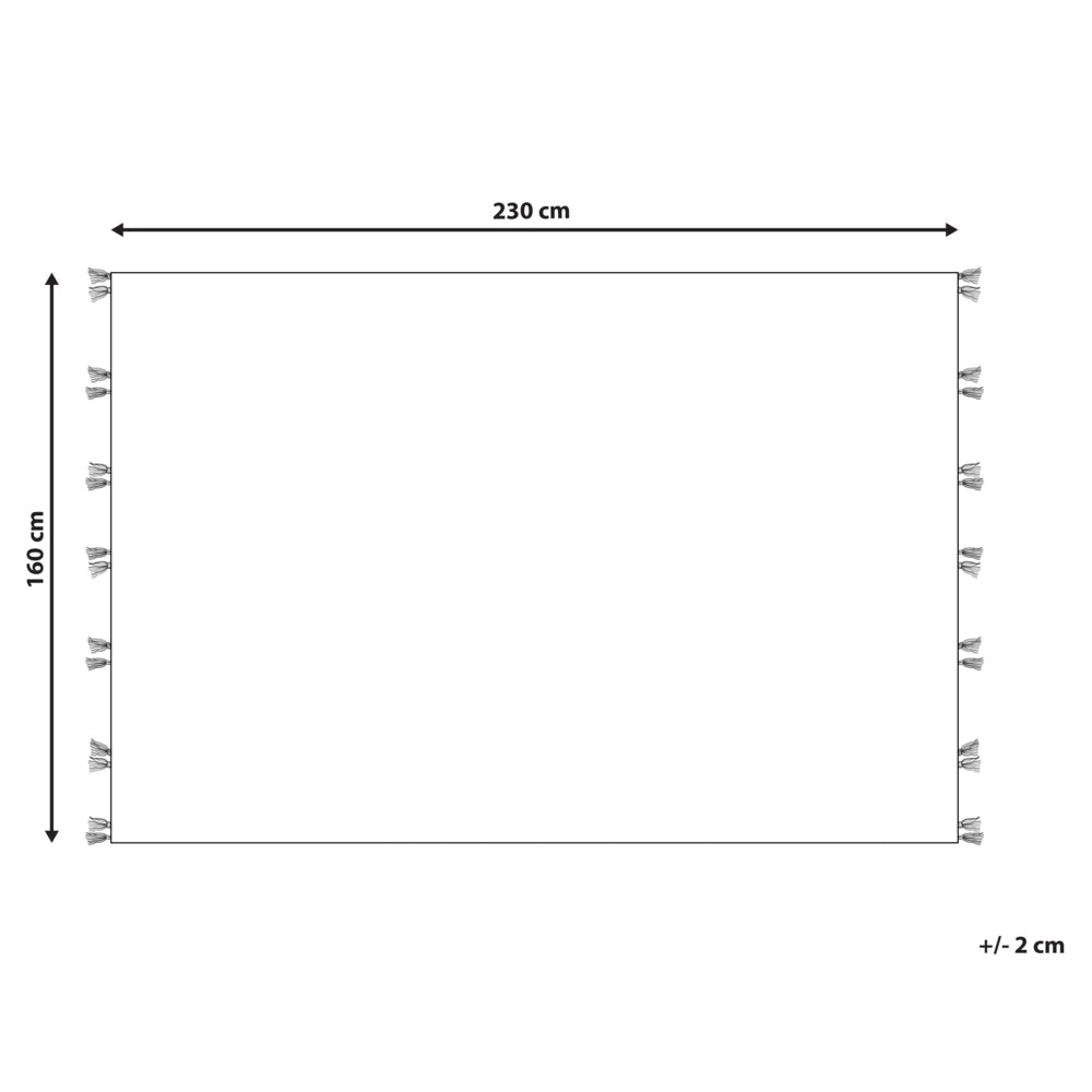 Tappeto kilim di lana multicolore fatto a mano 160 x 230 cm soggiorno camera da letto