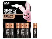 PILA STILO ALCALINA SIMPLY  IN BLISTER 5 PEZZI - 20 blister DURACELL