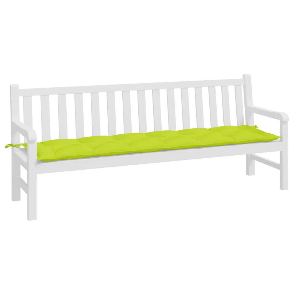 Cuscino per Panca Verde Intenso 200x50x7 cm in Tessuto Oxford 314991