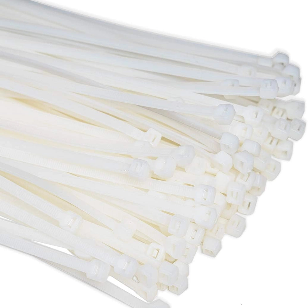Raytech fascette per cablaggio in nylon autoestinguente confezione da 100 pezzi *** colore bianco, dimensioni 2,6 x 1...