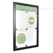 Bacheca per esterni porta Menu nera - 2xA4