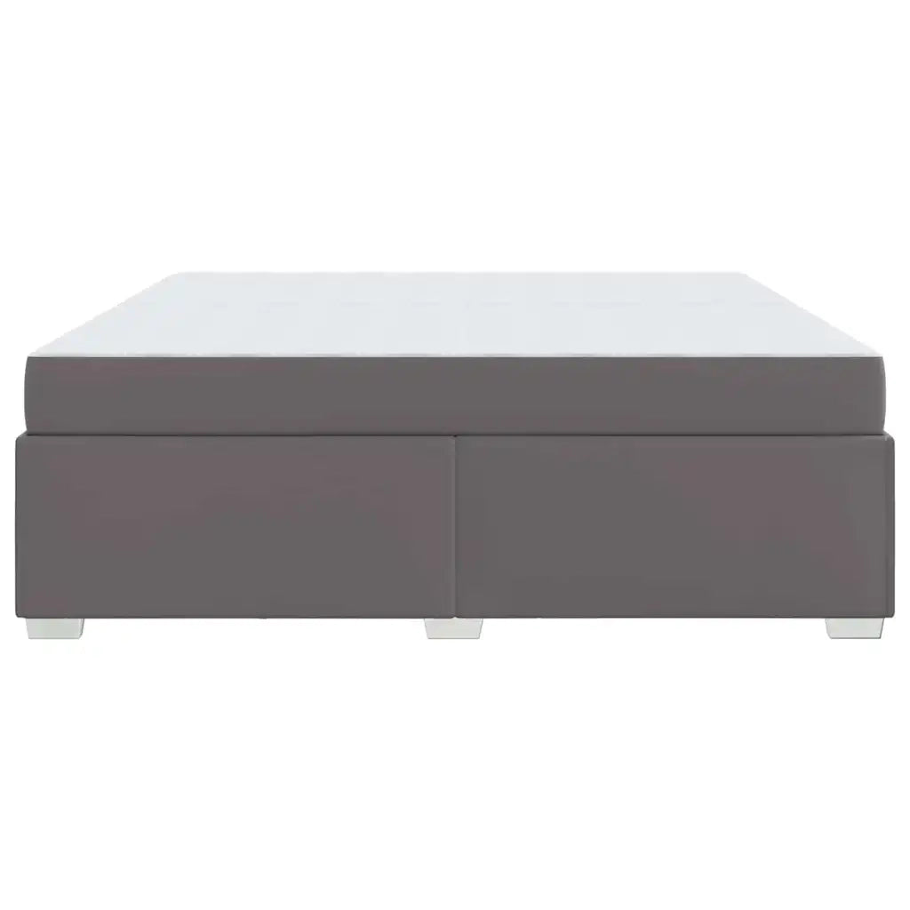 Struttura del letto con materasso Grigio 200 x 200 cm Tessuto 3399252