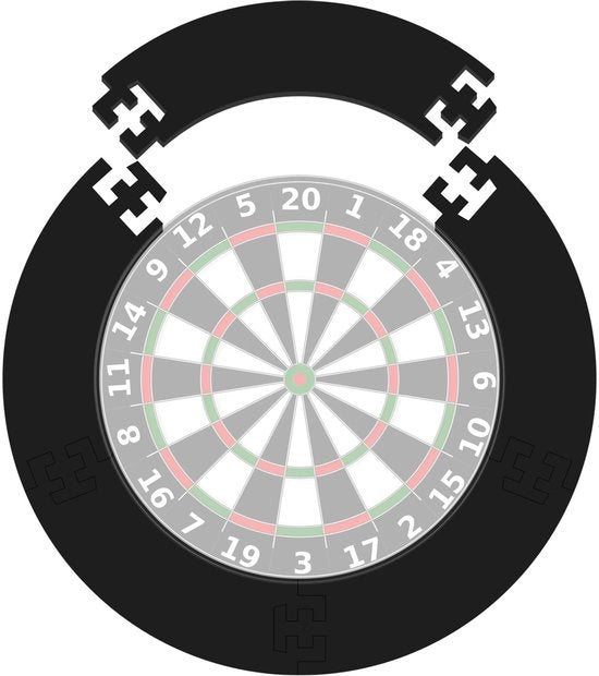 Protezione per Dartbord - Facile da installare - Protezione per parete - Rimovibile - Materiale EVA - Adatto per dartbord da 45 cm - Protezione per dartbord