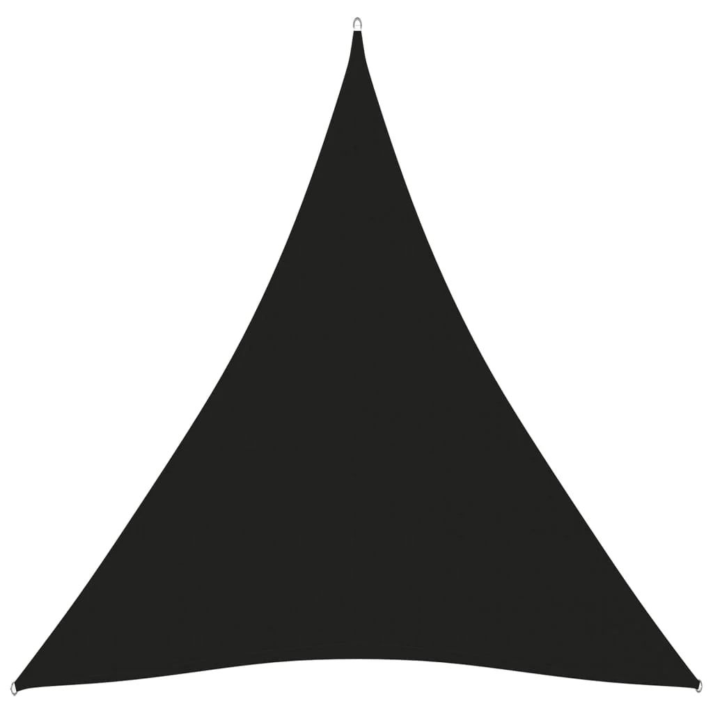 Vela ombreggiante triangolare in tessuto Oxford 3 x 4 x 4 m nera 02_0009839