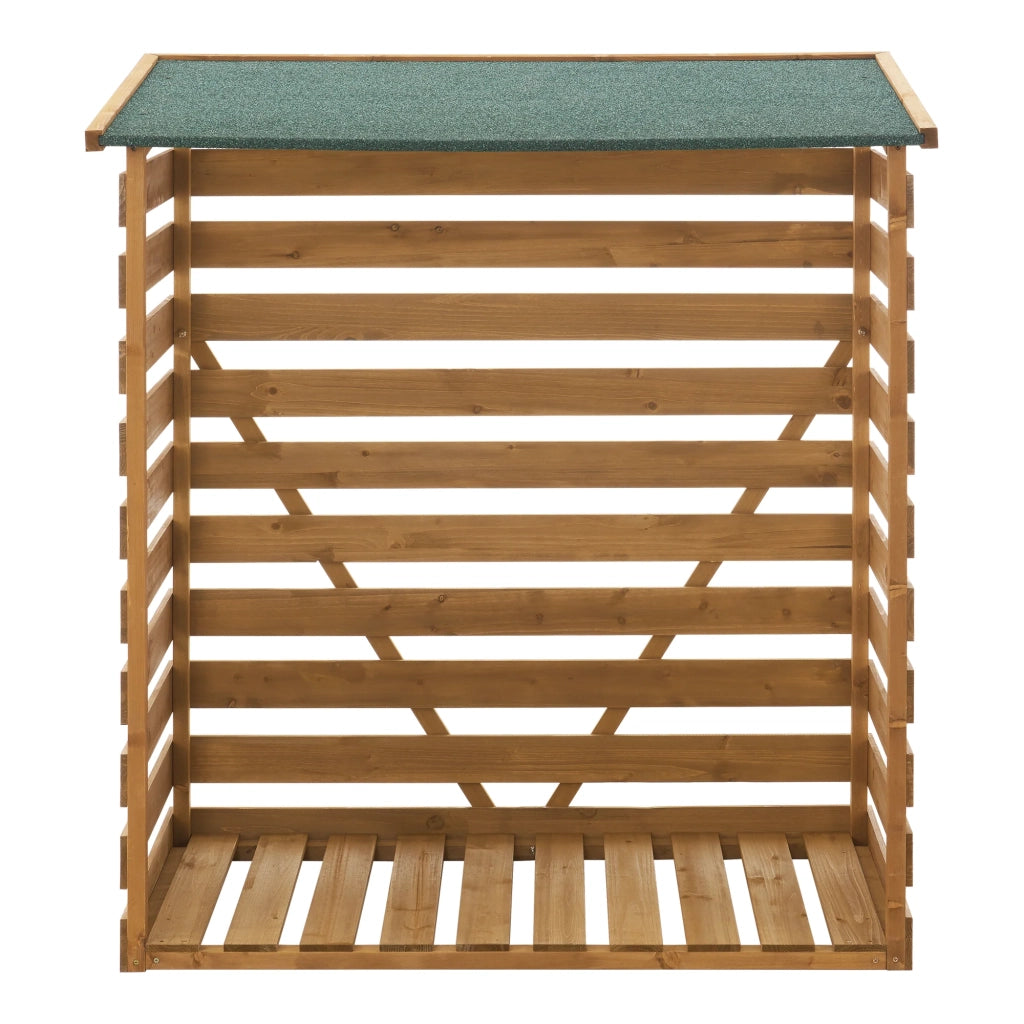 Deposito legna rivestito in abete con tetto in bitume 123 x 116 x 64 cm 03_0006304