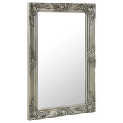 Specchio da Parete | Specchio decorativo Stile Barocco 50x80 cm Argento
