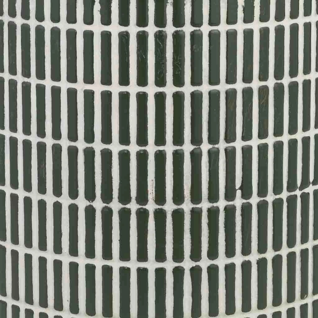 Fioriera in metallo verde 33x33x71h cm