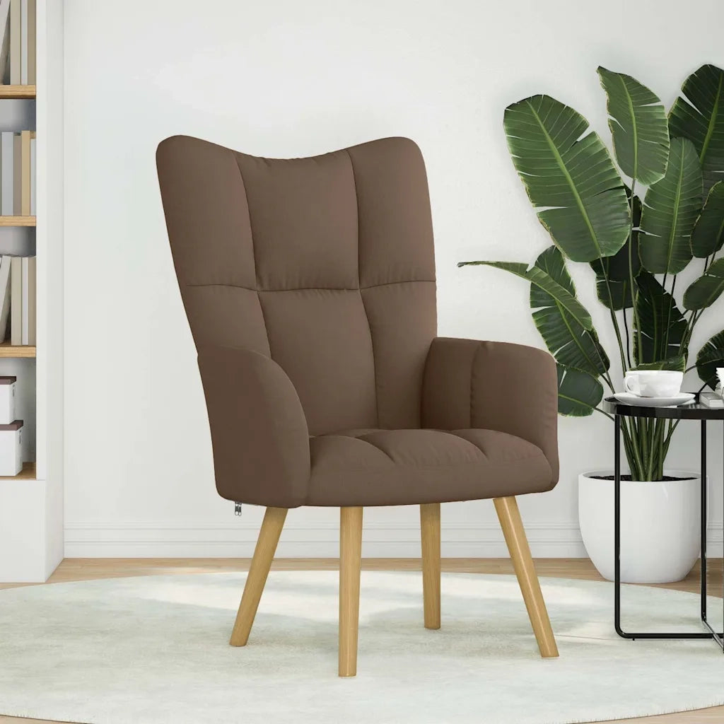 Divano Sedia-Poltrona Relax Marrone in Tessuto 677176