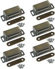Set di 6 Deursluiters in Acciaio Inossidabile - Magneetti per Porte e Mobili - Chiusura Ferro - Ideale per Porte di Cucina e Mobili in Legno - Materiali Resistenti