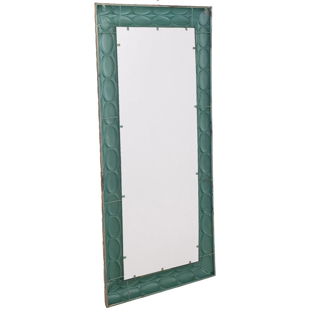 Specchio in metallo dorato 77,5x6,5x167h cm