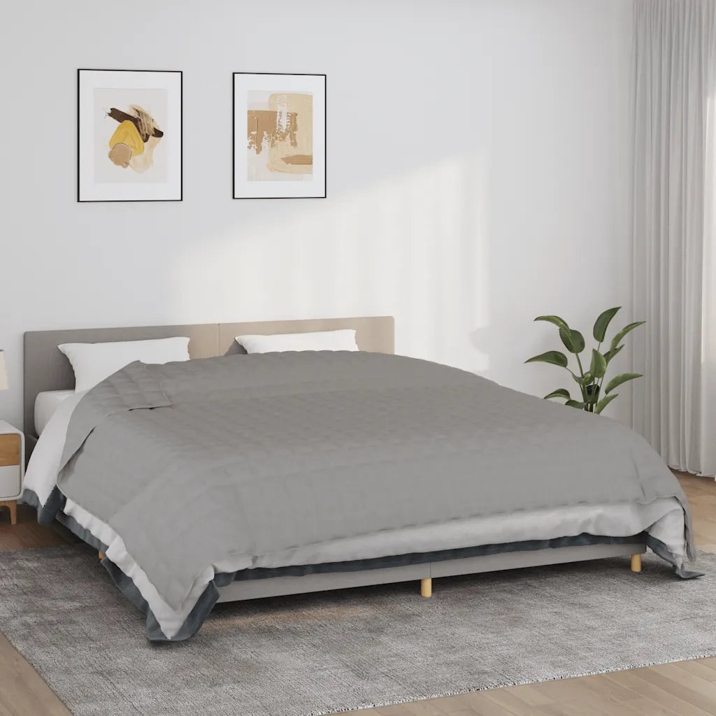 Coperta Ponderata Grigia 235x290 cm 15 kg Tessuto
