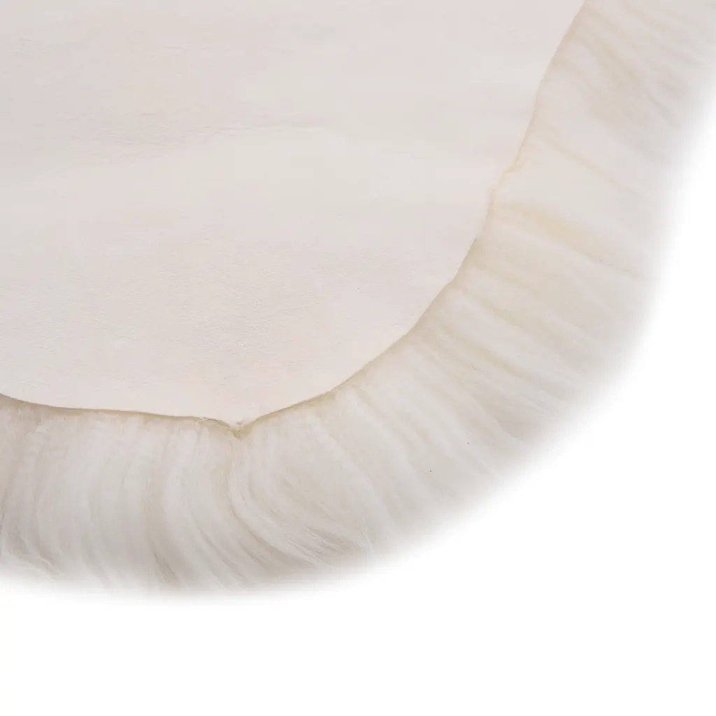 Tappeto in Pelle di Montone 60x90 cm Bianco cod mxl 65734