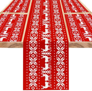 Set di tovaglie da tavola 5 pezzi - Luxe tovaglie da tavola - Rode elande - Lavabile - Tovaglia da tavola - Tovaglia elegante da tavola con elande rosse