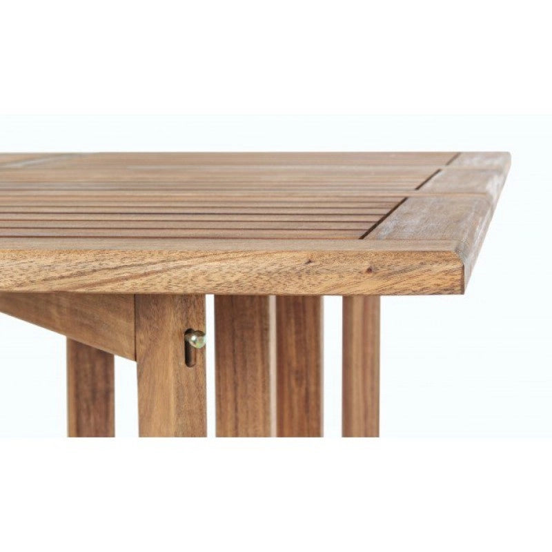 Tavolo da Giardino e 4 Sedie in Legno Pieghevoli Set da Esterno Noemi Bizzotto