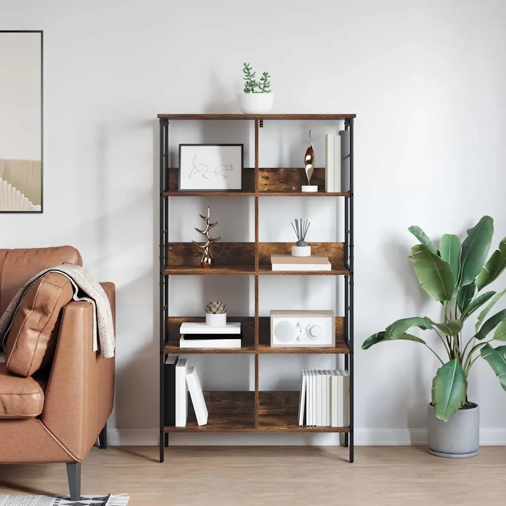Libreria Rovere fumé 82 x 32 x 144,5 cm Legno multistrato 883984