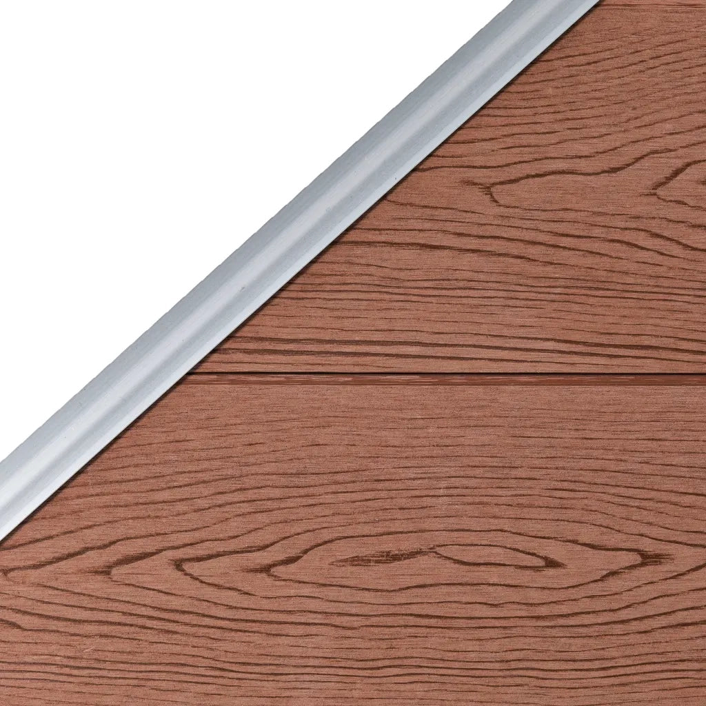 Pannello di Recinzione in WPC 95x(105-180) cm Marrone cod mxl 17000