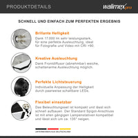 Set Softbox ottagonale 60cm con 4 LED 35W, inclinazione di 135°, con diffusore, per illuminazione studio fotografico